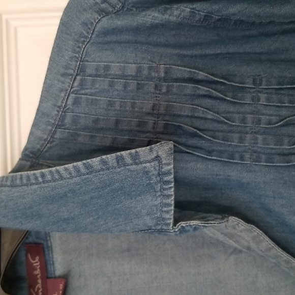 Gloria Vanderbilt Ladies Light Denim Blouse - Picture 4 of 7